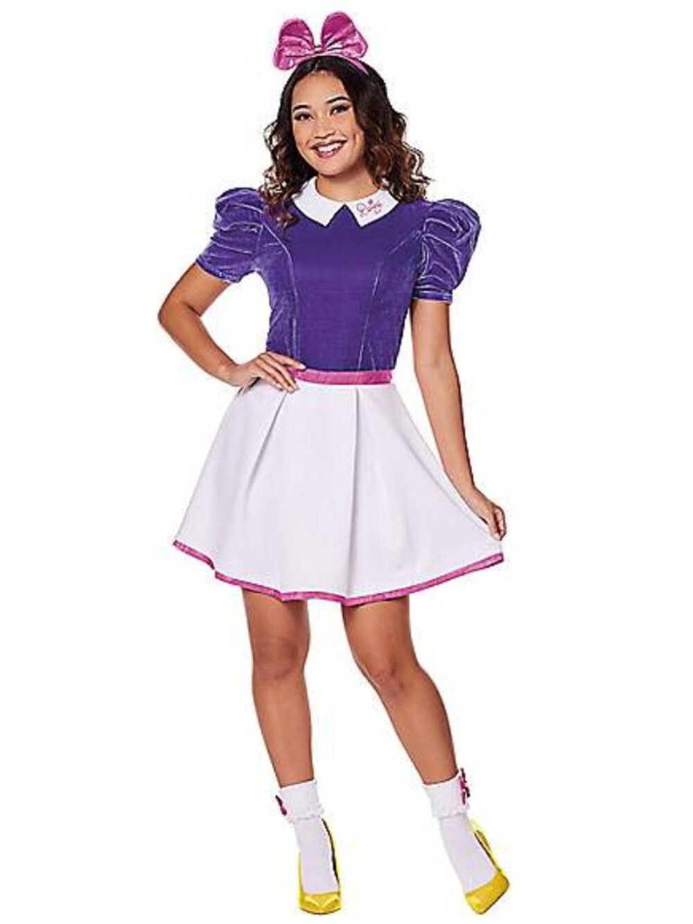 Disney Mickey & Friends Daisy Duck Velvet Dress Haloween Costume